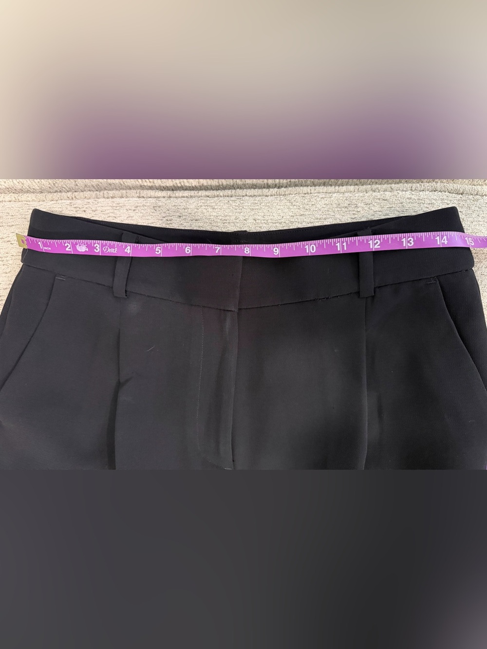 Loft Peyton Pants Black Size 4 Wide Leg Loose Fit